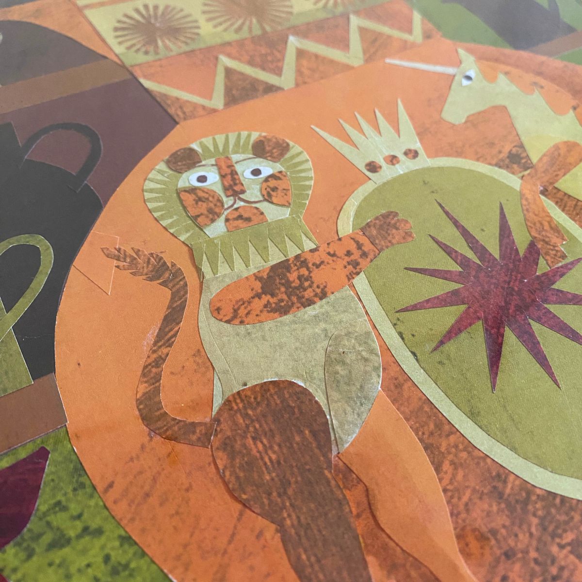 Marion Elliot original papercut collage