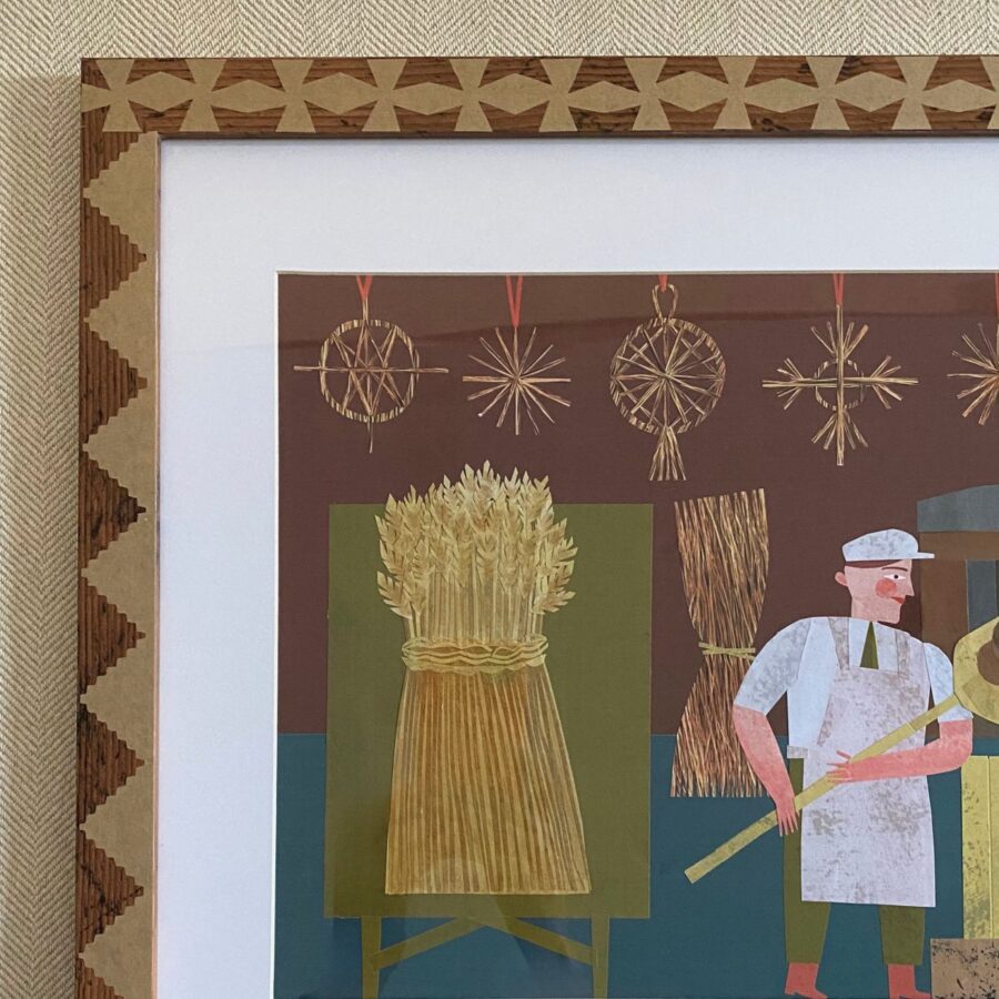 Marion Elliot Papercut Collage - The Harvest Loaf Baker