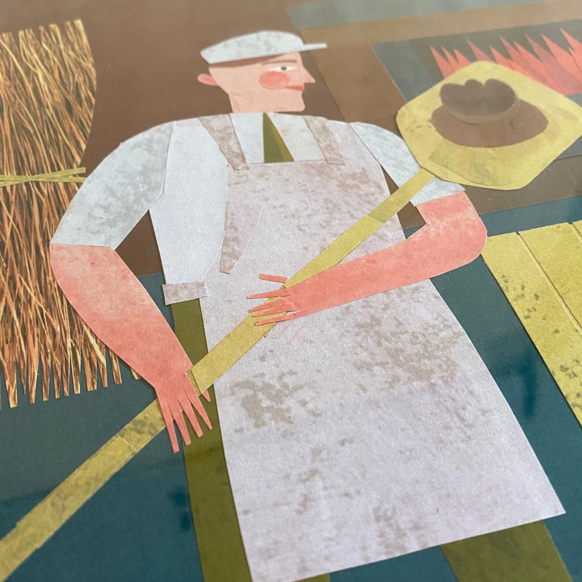 Marion Elliot original papercut collage