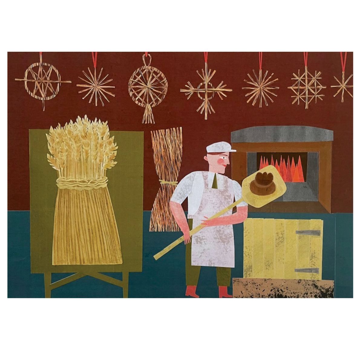 Marion Elliot original papercut collage