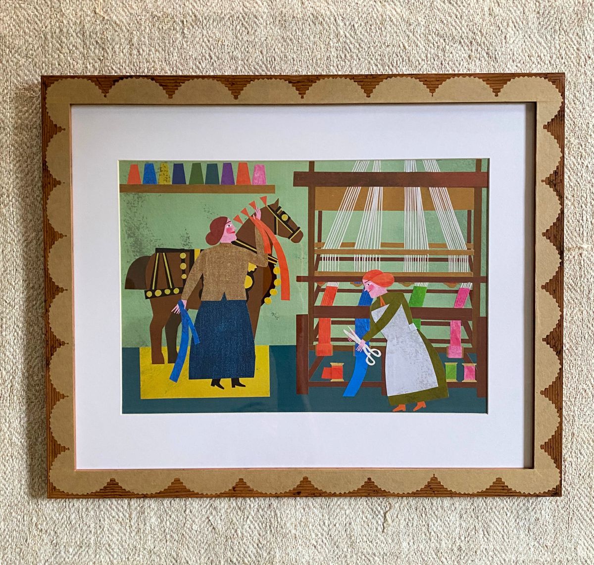 Marion Elliot original papercut collage