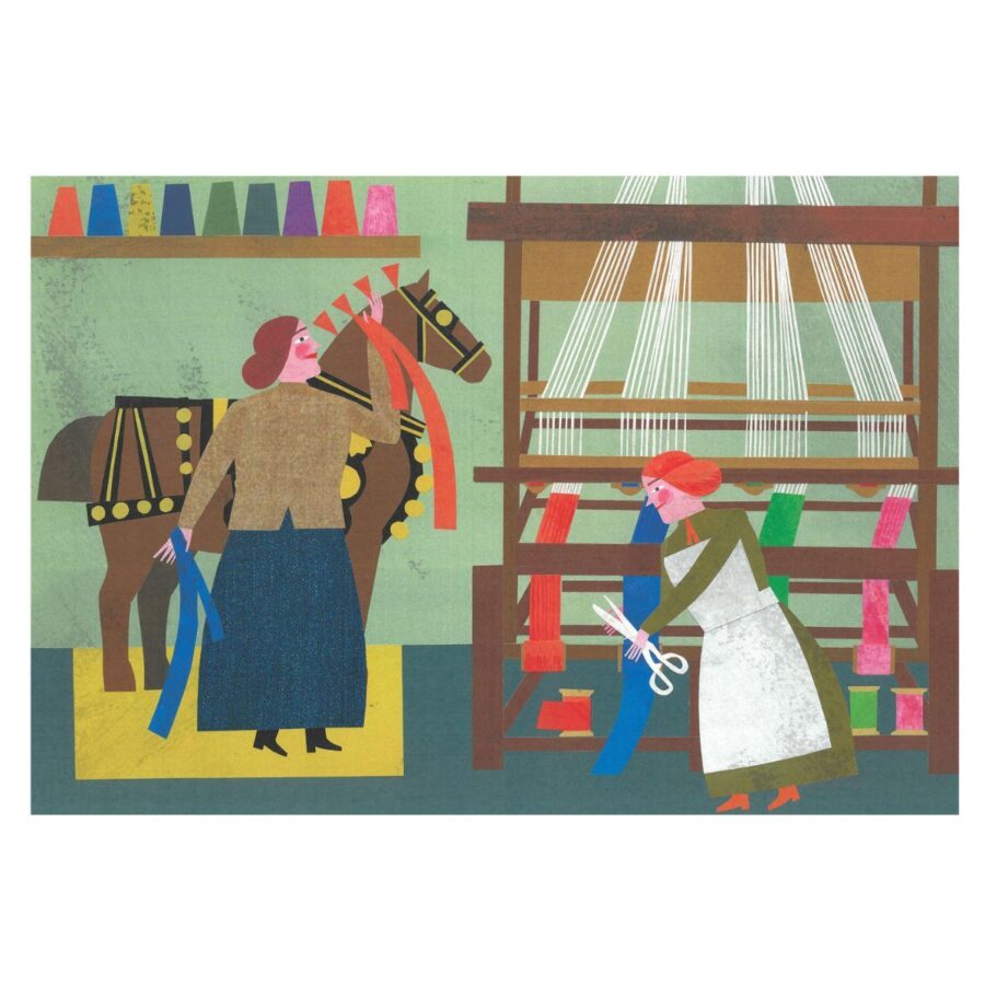 Marion Elliot original papercut collage