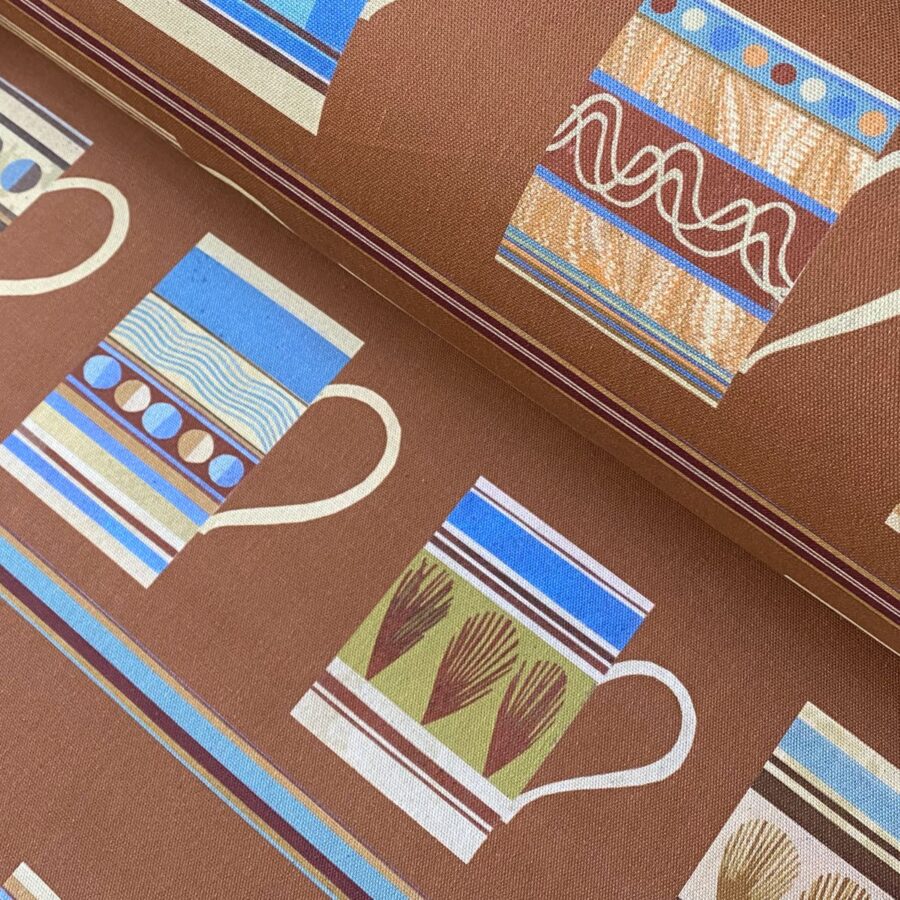 Marion Elliot design Mochaware fabric