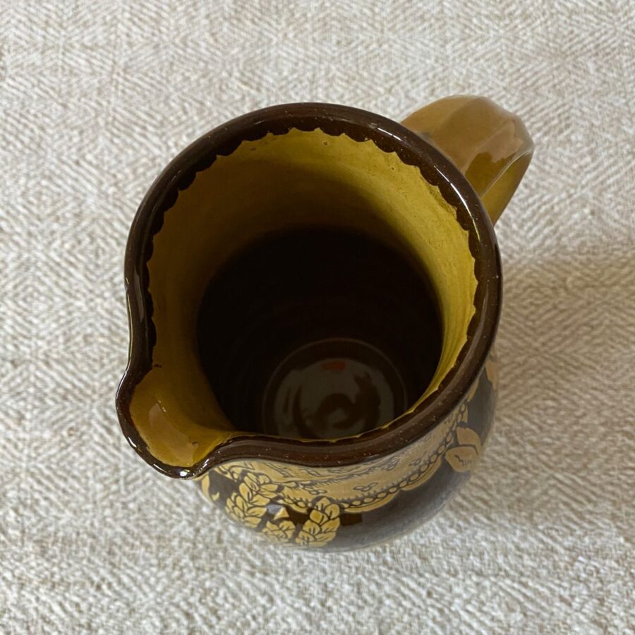 Katie B Morgan Slipware Jug SORKM1 Hares Leap