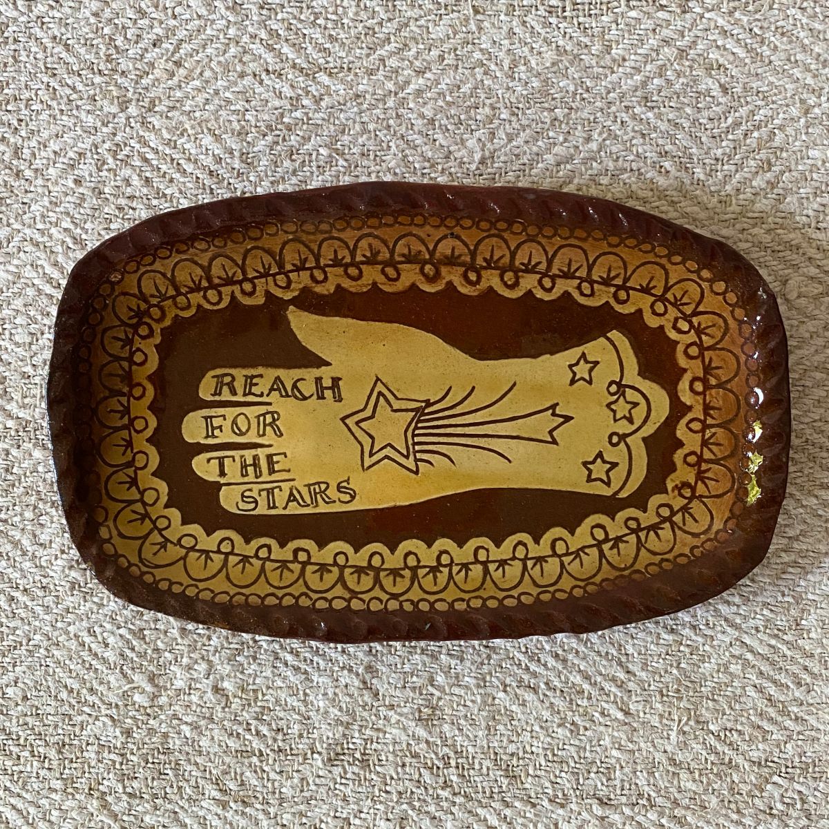 Katie B Morgan Slipware Glove Dish
