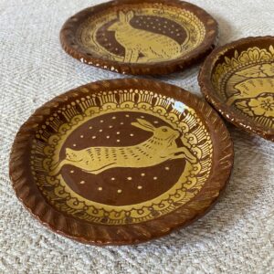 Katie B Morgan Slipware Dish Hare