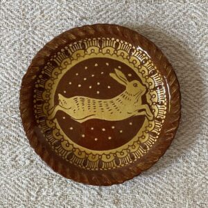 Katie B Morgan Slipware Dish Hare