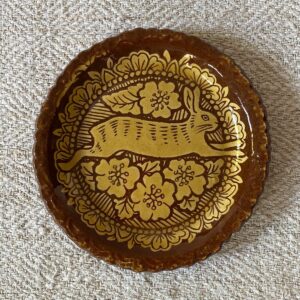 Katie B Morgan Slipware Dish Hare