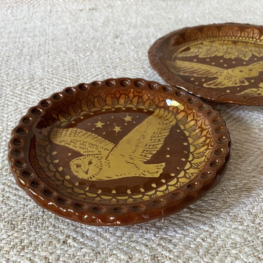 Katie B Morgan Slipware Dish Hare