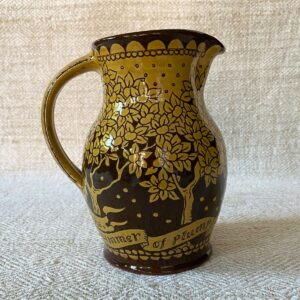 Katie B Morgan Slipware Jug SORKM2 Plump Red Apples - Image 2