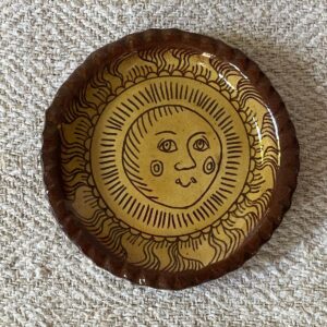 Katie B Morgan Slipware Biscuit Plates Sun