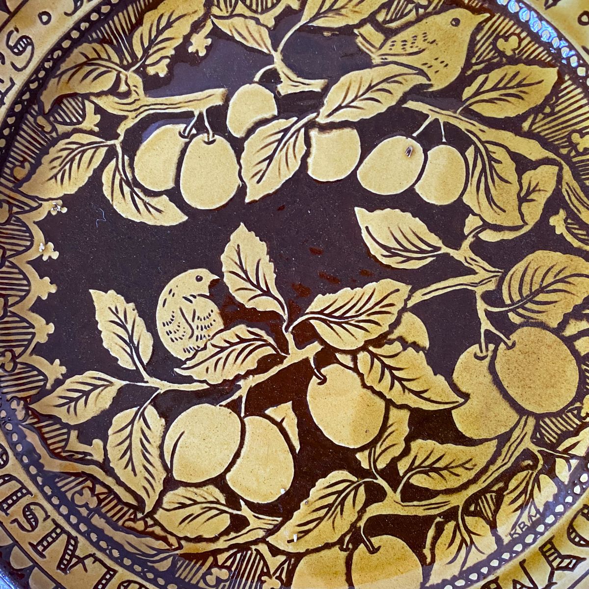 Katie B Morgan Slipware Plate