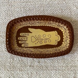 Katie B Morgan Slipware Glove Dish