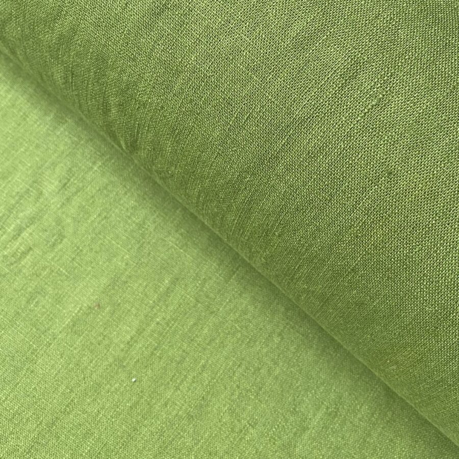 Washed Linen Grass Green