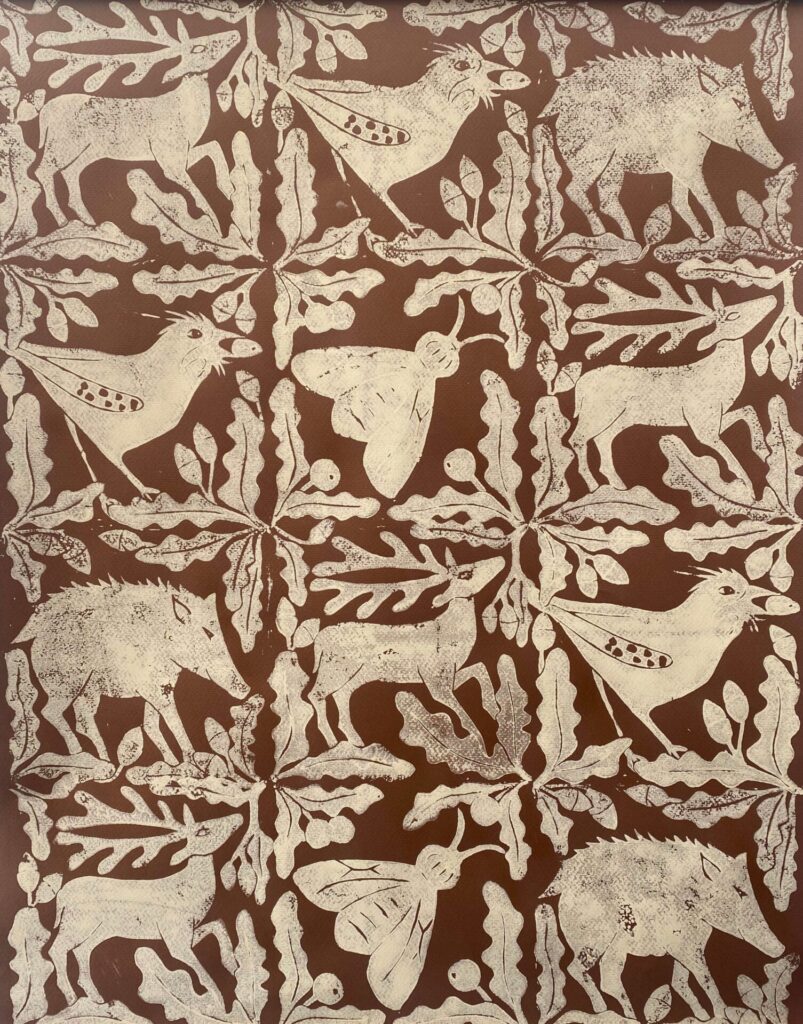Sarah Burns Printed Textile Banner Tinsmiths