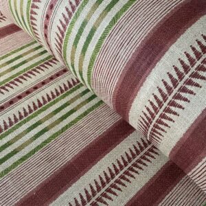 Extra Wide Caspian Stripe fabric on a roll