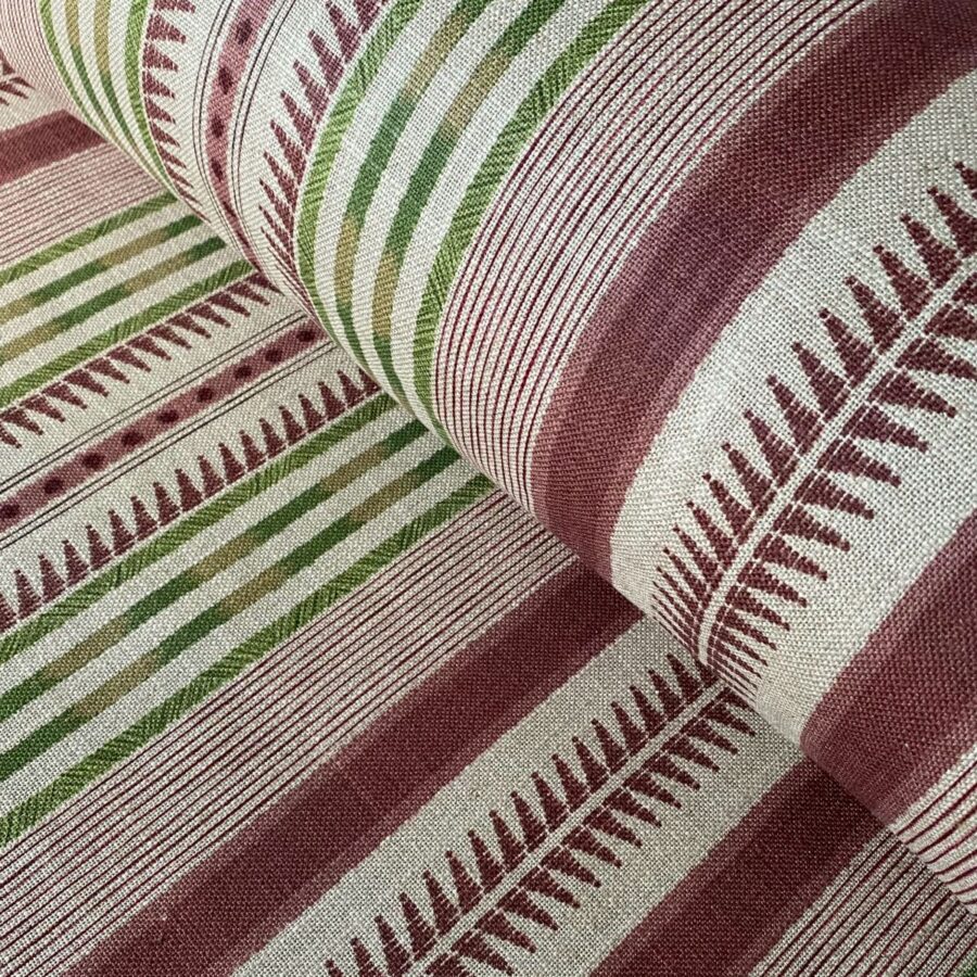 Extra Wide Caspian Stripe fabric on a roll