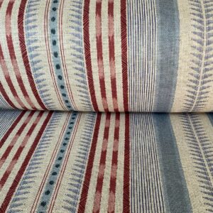 Extra Wide Caspian Stripe Strawberry & Duckegg - Image 3