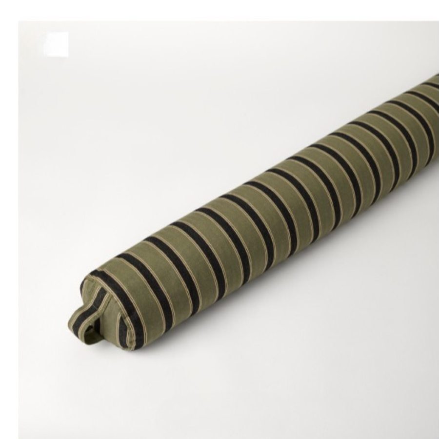 Striped Draught Excluder Khaki