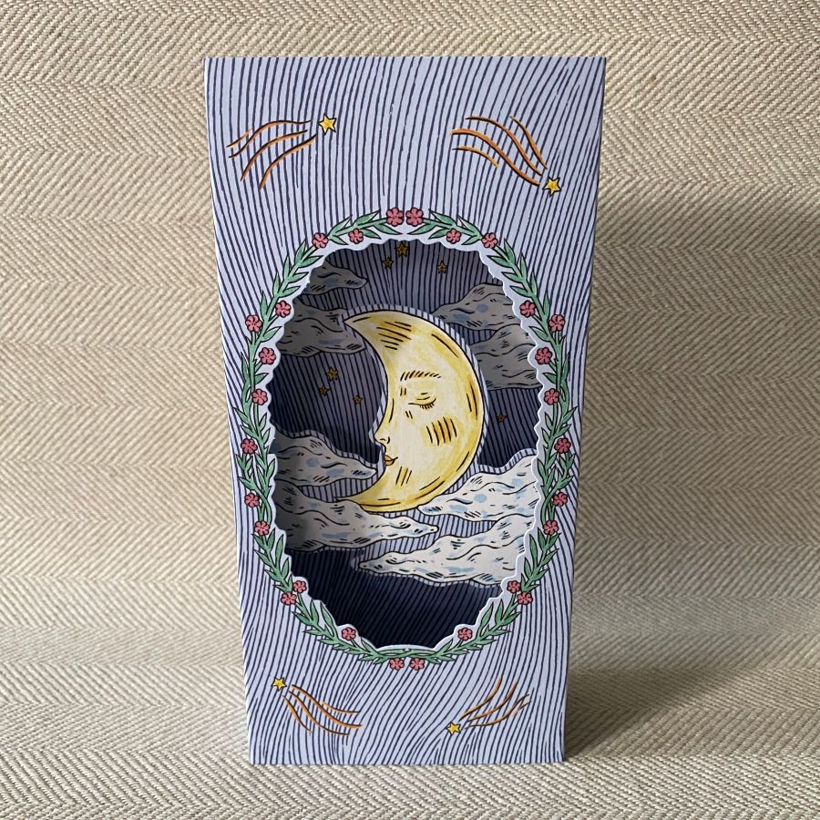 Fee Greening Magical Moon 3D Card