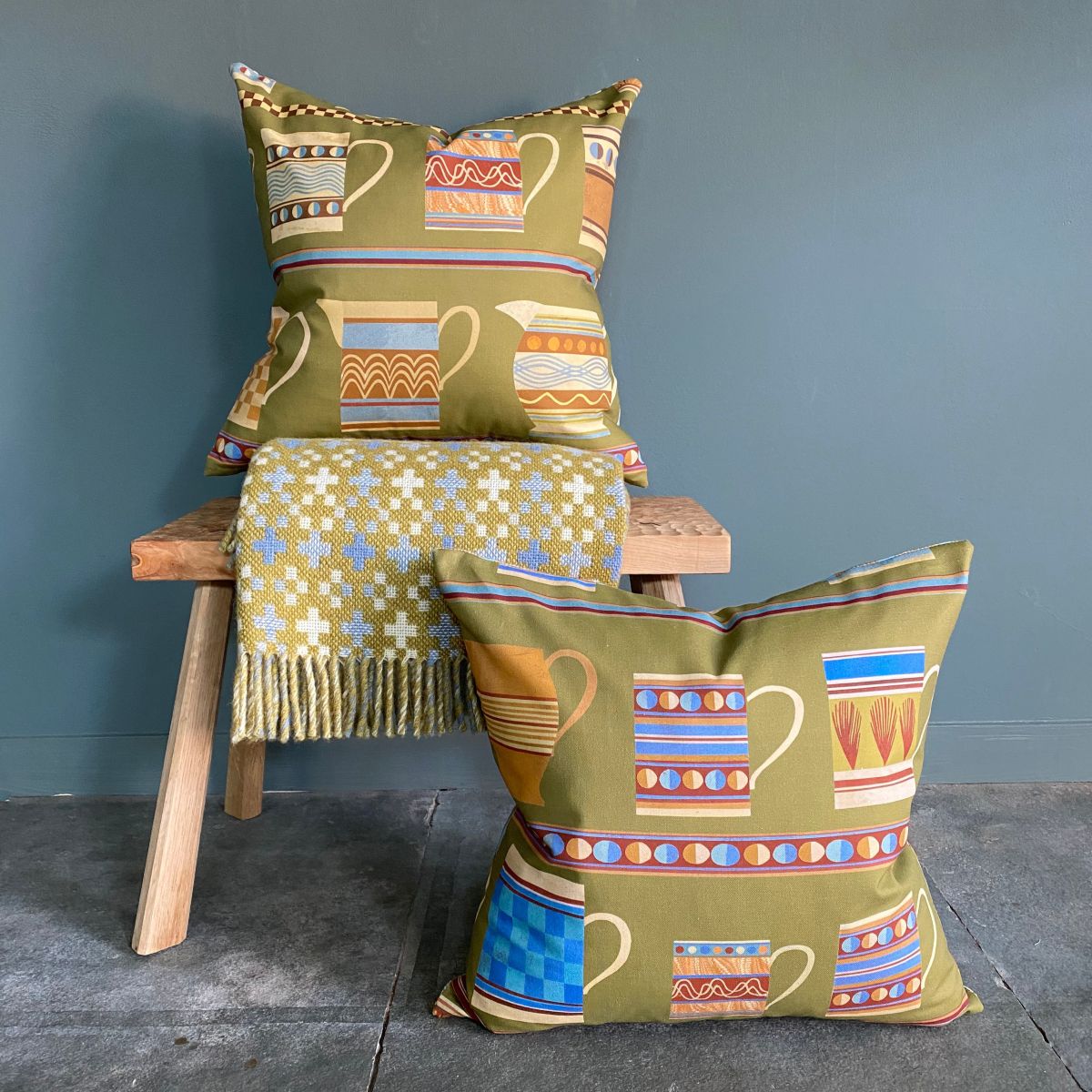 Mochaware Cushion - Sage - Image 4