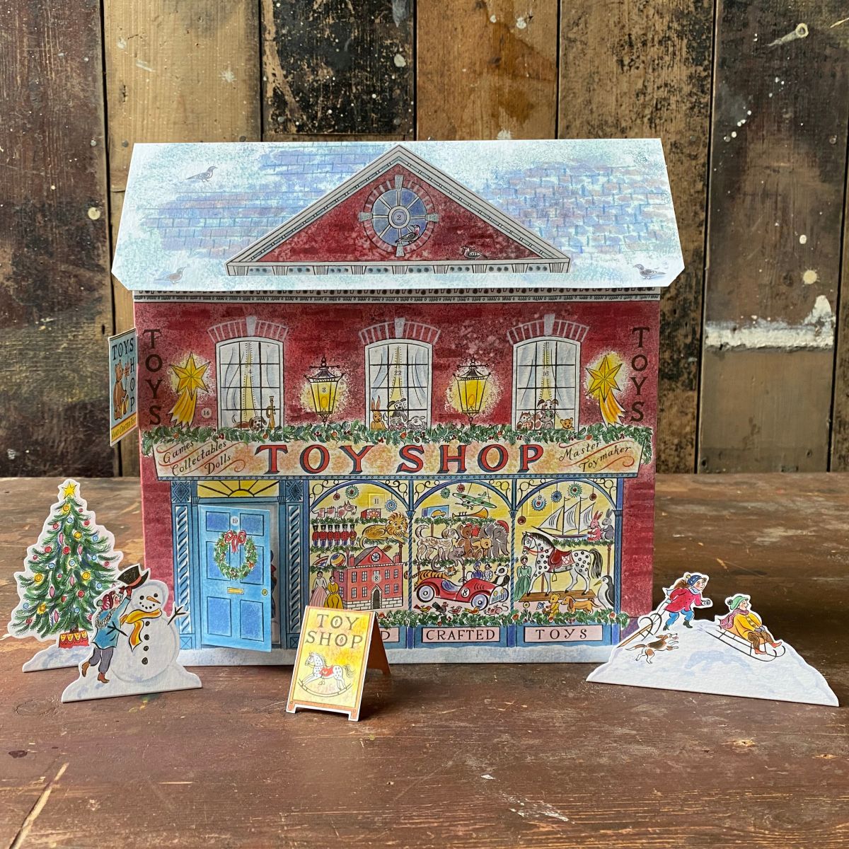 Emily Sutton Toy Shop Advent Calendar front view