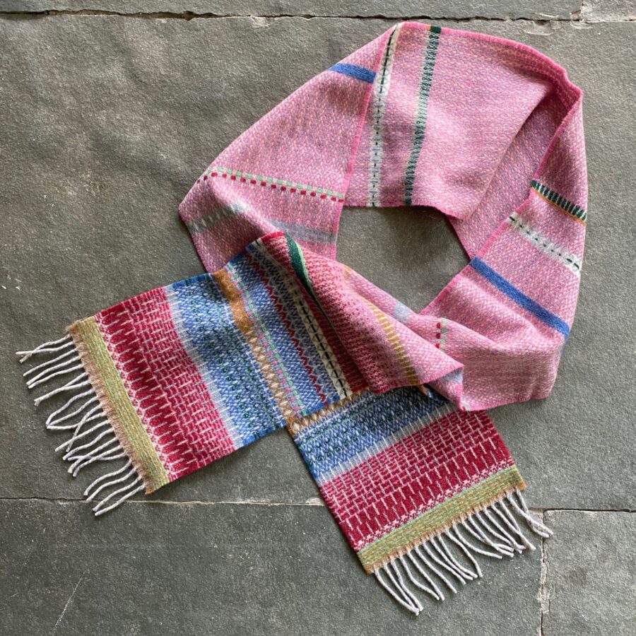 Wallace + Sewell Lambswool Striped Scarf