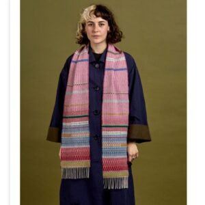 Wallace + Sewell Lambswool Striped Scarf