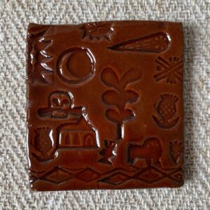 Desdemona McCannon Stamped Tile DMCC Church & Tree - Image 2
