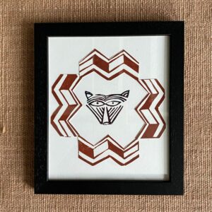 Dedemona McCannon Framed lino print