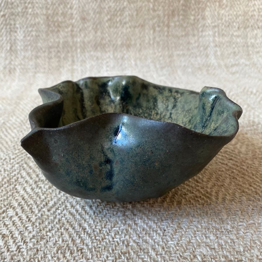 Edmund Davies earthenware pottery bowl