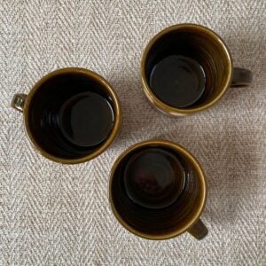 Edmund Davies Checked Mugs Brown EDMU2 - Image 3