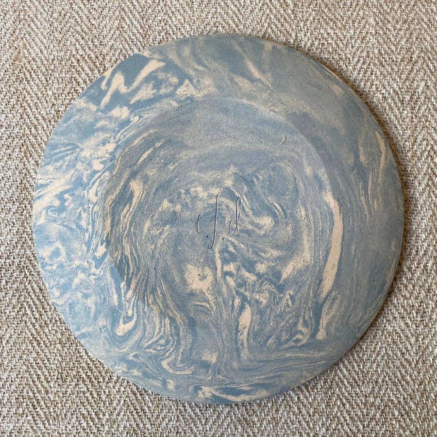 Edmund Davies Large Nerikomi Plate EDPL1