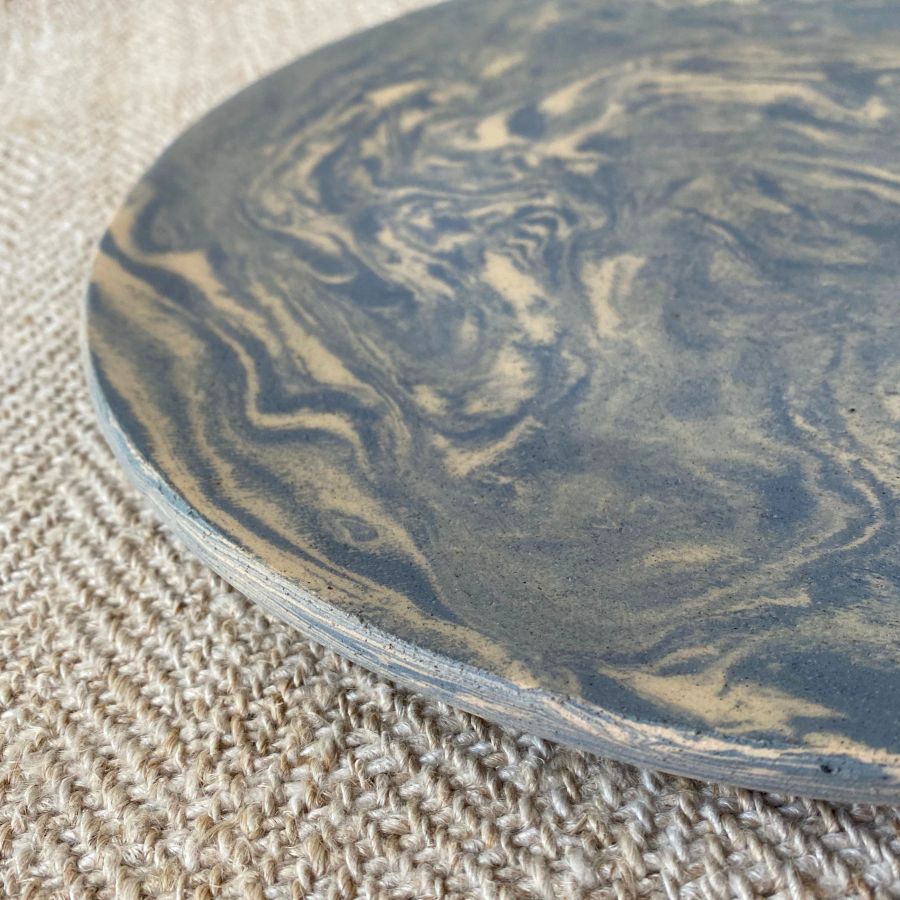 Edmund Davies Large Nerikomi Plate EDPL1