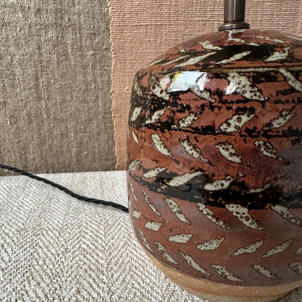 Jack welbourne pottery lamp