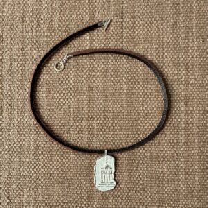 Silver Temple thong Necklace