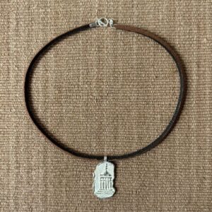 Silver Temple Thong Necklace M8 - Image 3