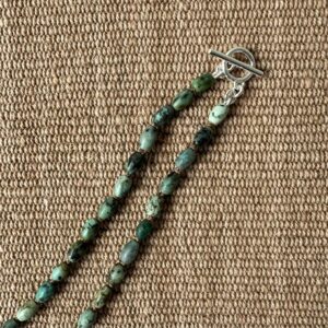 Primitive Cross African Turquoise Necklace M9 - Image 3
