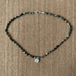 Primitive Cross African Turquoise Necklace M9 - Image 2