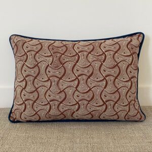 Sarah Burns Patterns block printed cushion
